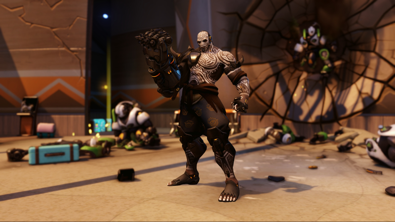 Illustration for article titled Doomfist's New Skins Are Cool